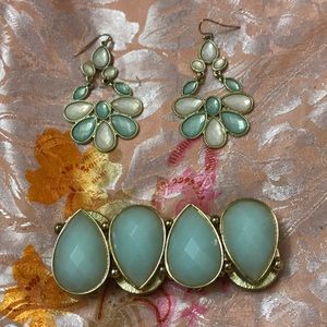 Earring and bracelet set